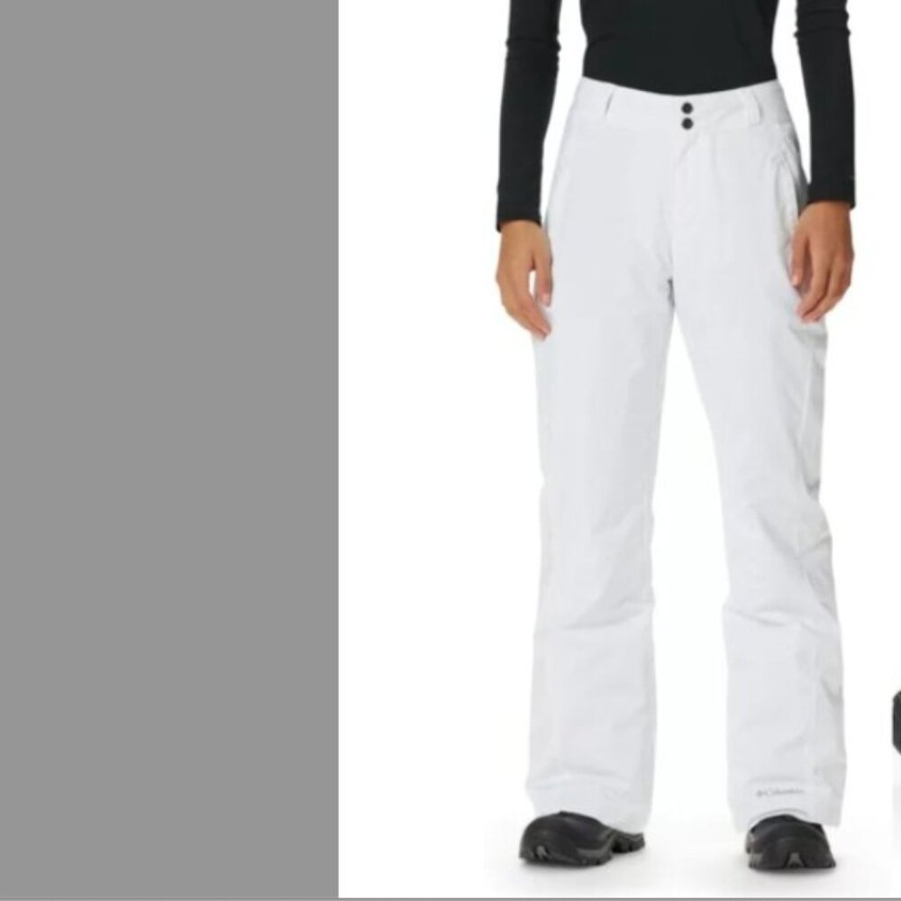 Columbia Titanium Omnitech White Ski Snowboard Pants Sz M